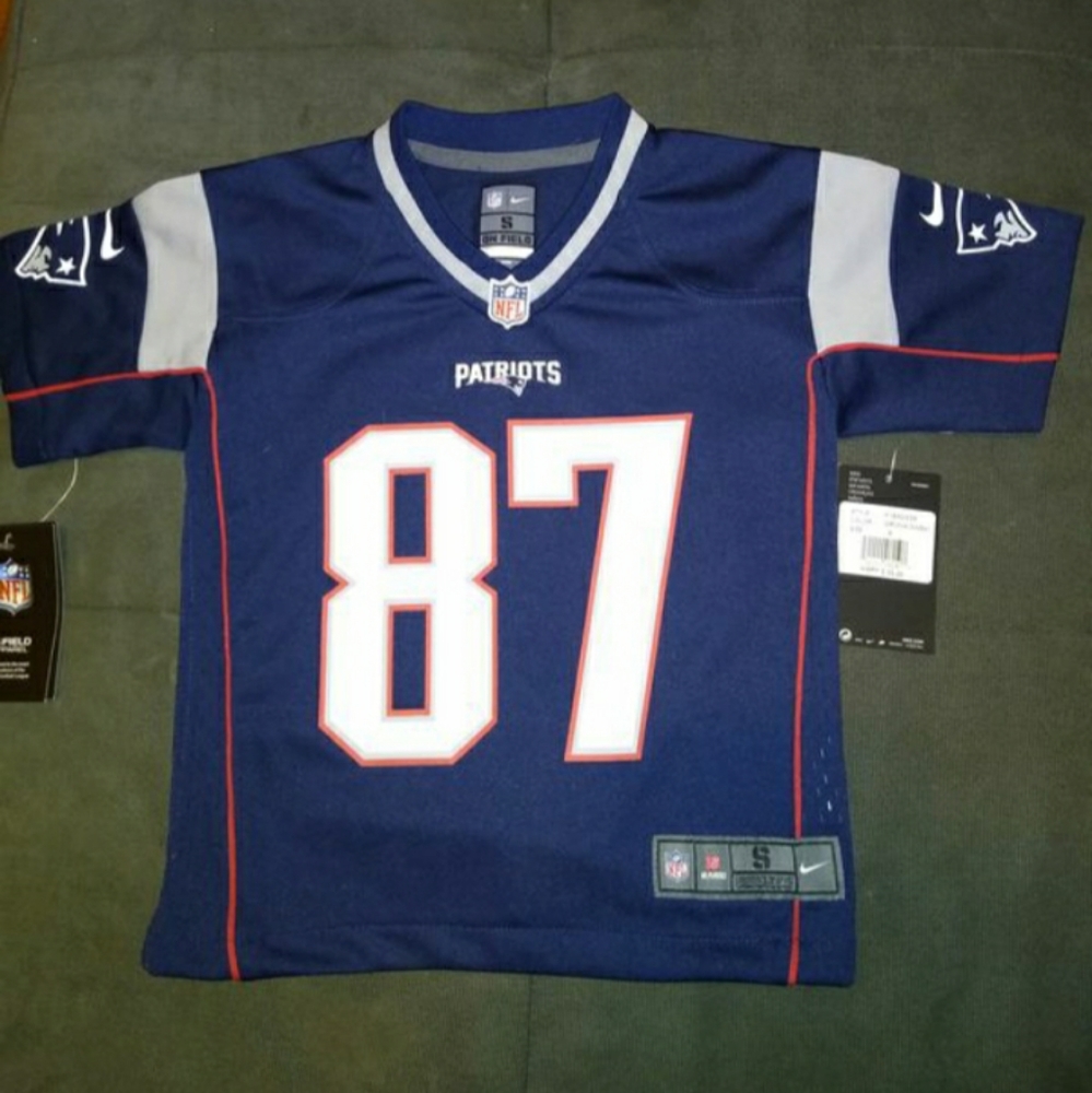 New Nikey NE Patriots kids gronk Jersey